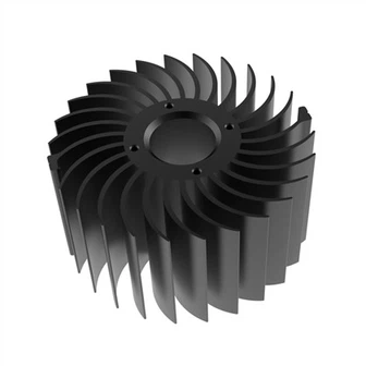 Kerek extrudált alumínium hűtőborda LED-ekhez