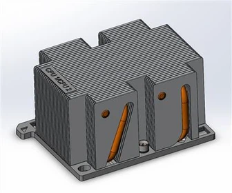Intel Purley 2U CPU hűtőborda