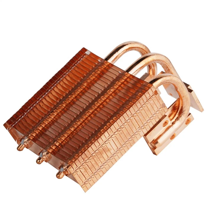 Réz CPU hűtőborda hőcsővel